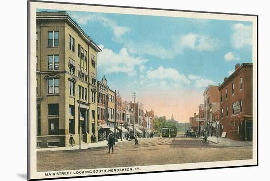 Main Street, Henderson, Kentucky-null-Mounted Art Print