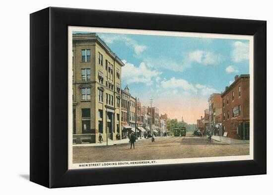 Main Street, Henderson, Kentucky-null-Framed Stretched Canvas