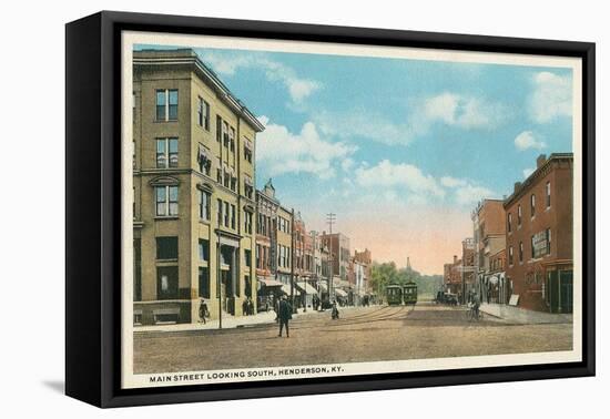 Main Street, Henderson, Kentucky-null-Framed Stretched Canvas