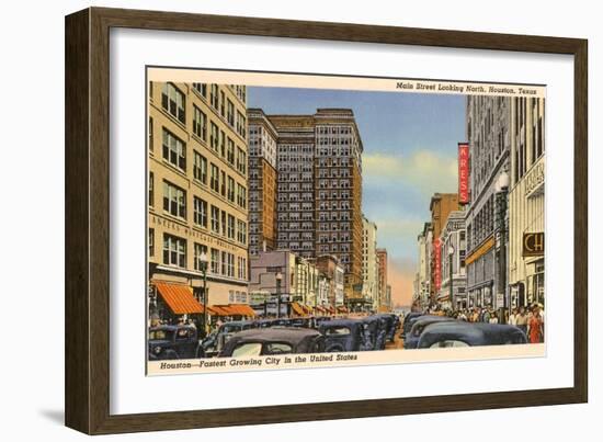 Main Street, Houston, Texas-null-Framed Art Print