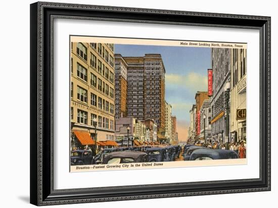 Main Street, Houston, Texas-null-Framed Art Print