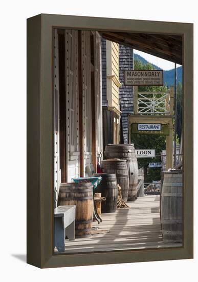 Main Street in Old Gold Town Barkerville, British Columbia, Canada-Michael DeFreitas-Framed Premier Image Canvas