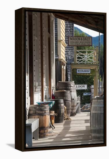 Main Street in Old Gold Town Barkerville, British Columbia, Canada-Michael DeFreitas-Framed Premier Image Canvas