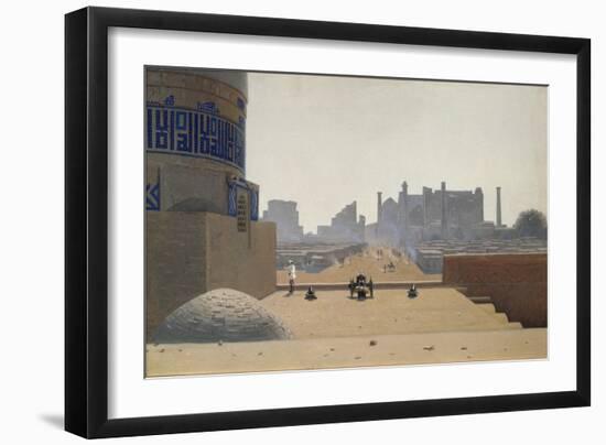 Main Street in Samarkand Early in the Morning, 1869-1870-Vasili Vasilyevich Vereshchagin-Framed Giclee Print