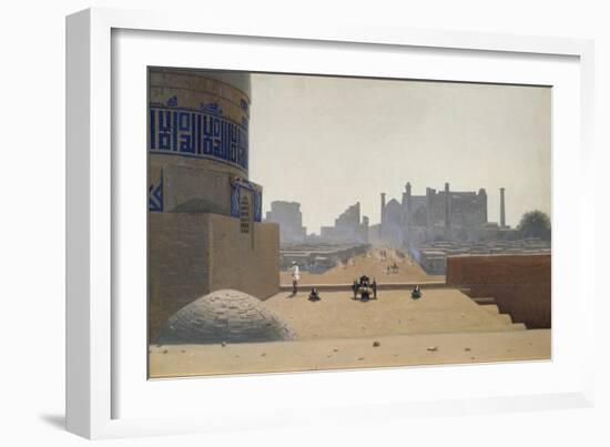 Main Street in Samarkand Early in the Morning, 1869-1870-Vasili Vasilyevich Vereshchagin-Framed Giclee Print