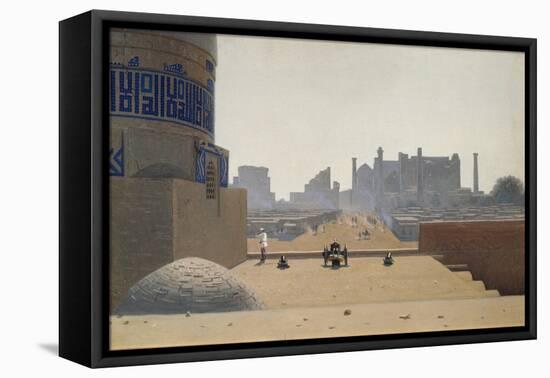 Main Street in Samarkand Early in the Morning, 1869-1870-Vasili Vasilyevich Vereshchagin-Framed Premier Image Canvas