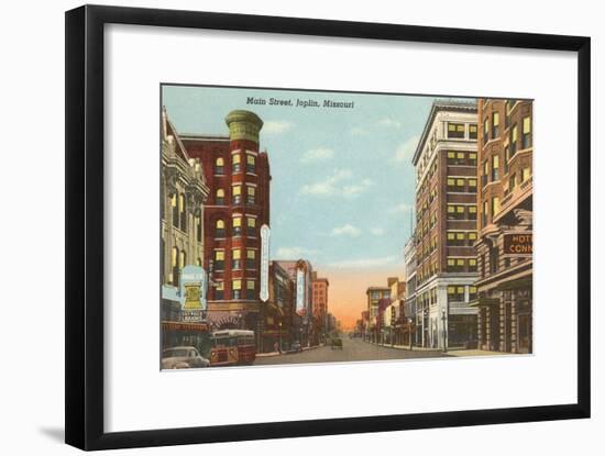 Main Street, Joplin, Missouri-null-Framed Art Print