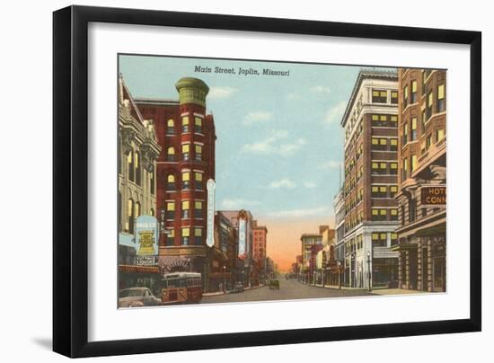 Main Street, Joplin, Missouri-null-Framed Art Print