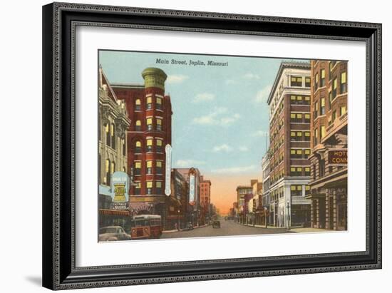 Main Street, Joplin, Missouri-null-Framed Art Print