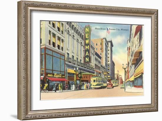 Main Street, Kansas City-null-Framed Art Print