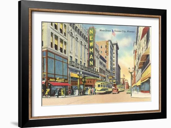 Main Street, Kansas City-null-Framed Art Print