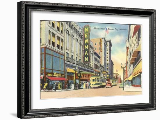 Main Street, Kansas City-null-Framed Art Print