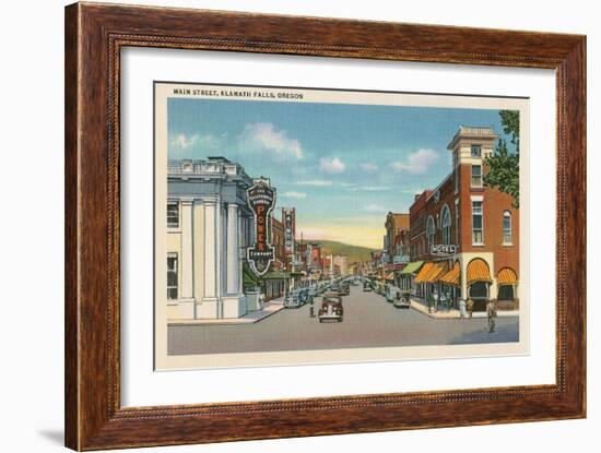 Main Street, Klamath Falls, Oregon-null-Framed Art Print