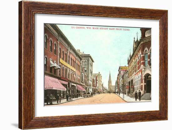 Main Street, La Crosse, Wisconsin-null-Framed Art Print