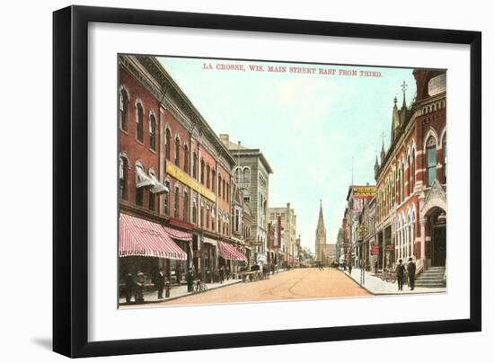 Main Street, La Crosse, Wisconsin-null-Framed Art Print