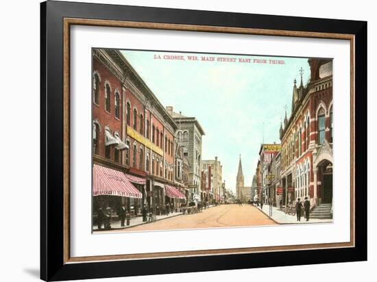Main Street, La Crosse, Wisconsin-null-Framed Art Print
