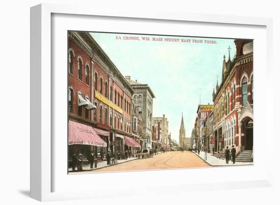 Main Street, La Crosse, Wisconsin-null-Framed Art Print