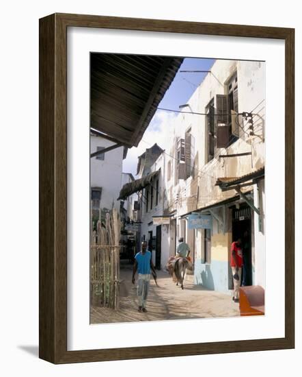 Main Street, Lamu Town, Island of Lamu, Kenya, East Africa, Africa-Julia Bayne-Framed Photographic Print