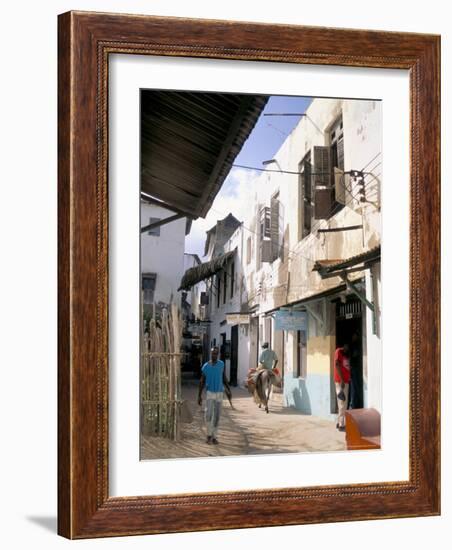 Main Street, Lamu Town, Island of Lamu, Kenya, East Africa, Africa-Julia Bayne-Framed Photographic Print