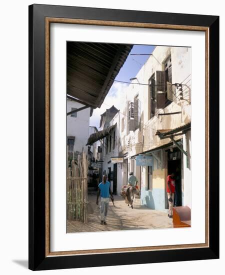 Main Street, Lamu Town, Island of Lamu, Kenya, East Africa, Africa-Julia Bayne-Framed Photographic Print