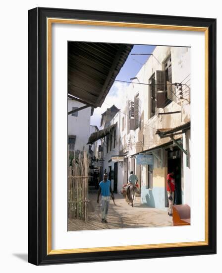 Main Street, Lamu Town, Island of Lamu, Kenya, East Africa, Africa-Julia Bayne-Framed Photographic Print