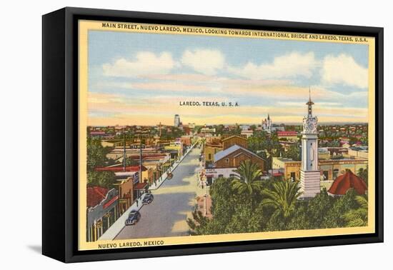 Main Street, Laredo, Texas-null-Framed Stretched Canvas
