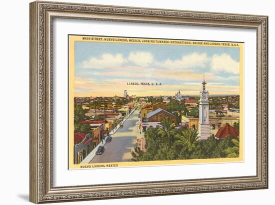 Main Street, Laredo, Texas-null-Framed Art Print