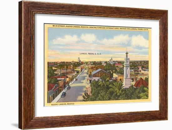 Main Street, Laredo, Texas-null-Framed Art Print