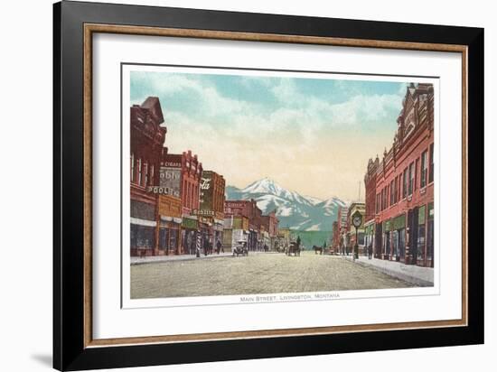 Main Street, Livingston, Montana-null-Framed Art Print