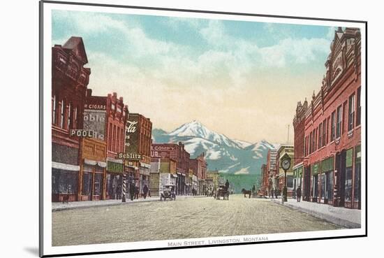 Main Street, Livingston, Montana-null-Mounted Art Print