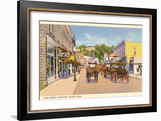 Main Street, Mackinac Island, Michigan-null-Framed Art Print