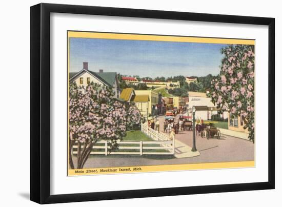 Main Street, Mackinac Island, Michigan-null-Framed Art Print