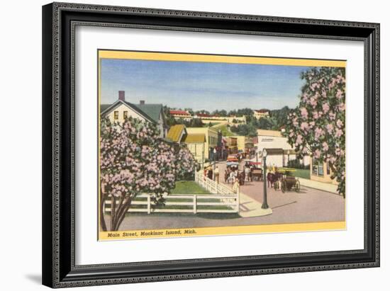 Main Street, Mackinac Island, Michigan-null-Framed Art Print