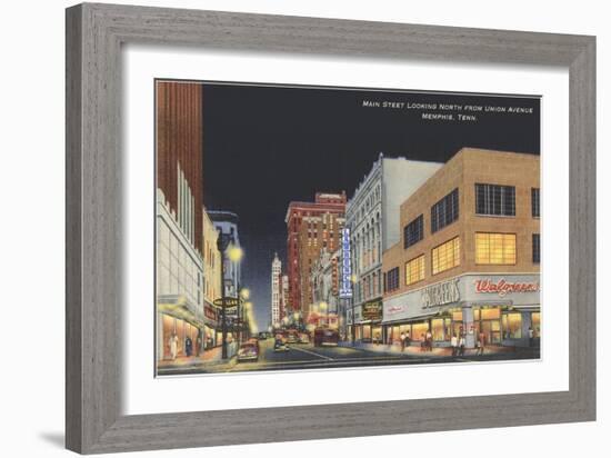 Main Street, Memphis, Tennessee-null-Framed Art Print