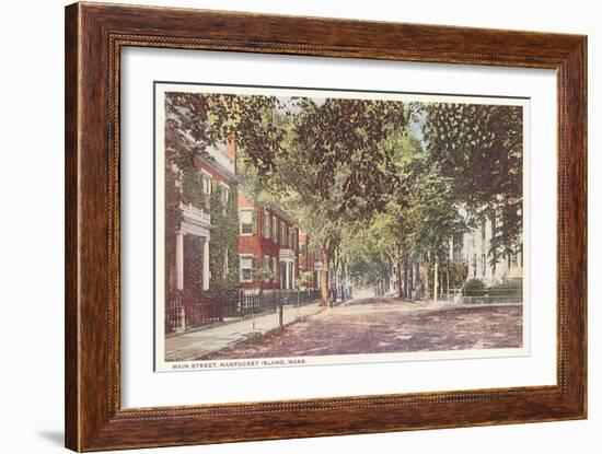 Main Street, Nantucket, Massachusetts-null-Framed Art Print