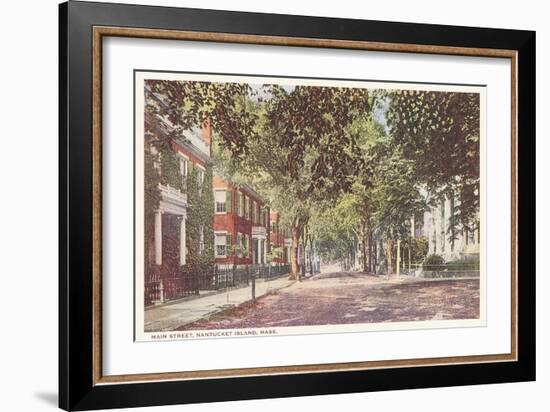 Main Street, Nantucket, Massachusetts-null-Framed Art Print