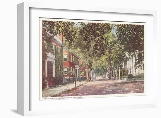 Main Street, Nantucket, Massachusetts-null-Framed Art Print