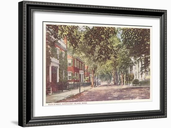 Main Street, Nantucket, Massachusetts--Framed Art Print