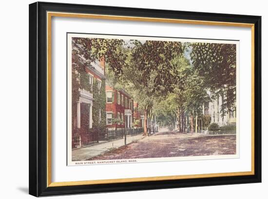 Main Street, Nantucket, Massachusetts--Framed Art Print