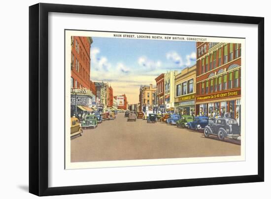 Main Street, New Britain, Connecticut-null-Framed Art Print