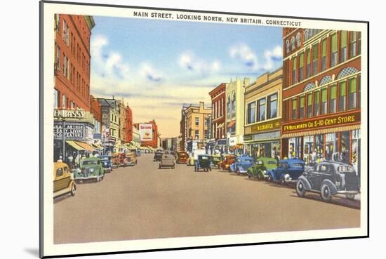 Main Street, New Britain, Connecticut-null-Mounted Art Print