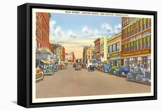 Main Street, New Britain, Connecticut-null-Framed Stretched Canvas