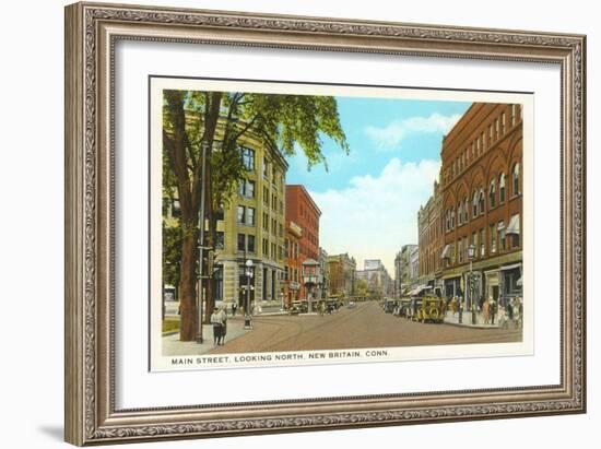 Main Street, New Britain, Connecticut-null-Framed Art Print