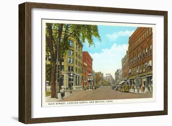 Main Street, New Britain, Connecticut-null-Framed Art Print