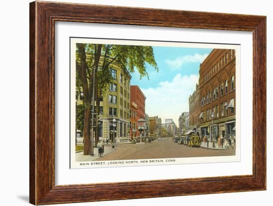 Main Street, New Britain, Connecticut-null-Framed Art Print