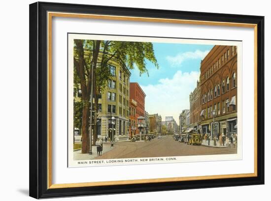 Main Street, New Britain, Connecticut-null-Framed Art Print