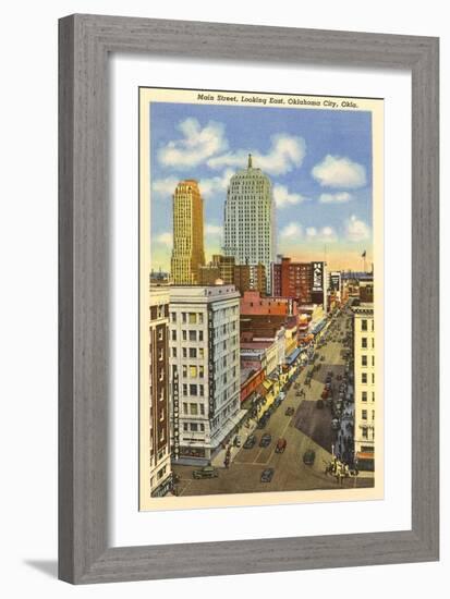 Main Street, Oklahoma City, Oklahoma-null-Framed Art Print