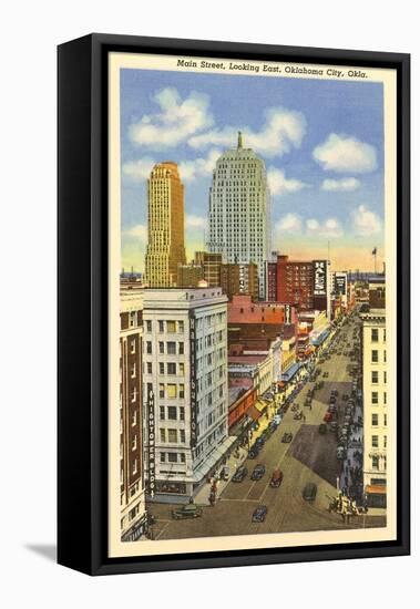 Main Street, Oklahoma City, Oklahoma-null-Framed Stretched Canvas