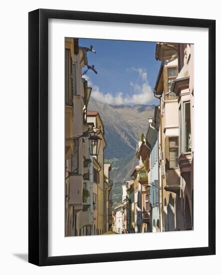 Main Street, Old City, Merano, Sud Tyrol, Western Dolomites, Italy, Europe-James Emmerson-Framed Photographic Print