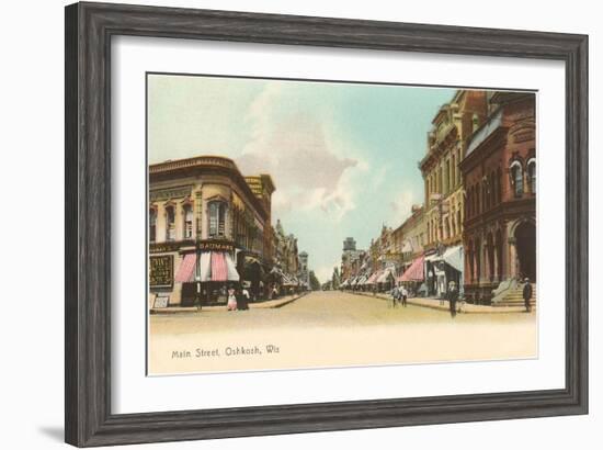 Main Street, Oshkosh, Wisconsin-null-Framed Art Print